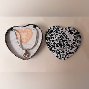 BRIGHTON VENUS RISING PINK SWAROVSKI CRYSTAL SLVR SATIN CORD NECKLACE